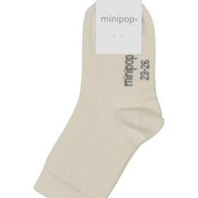 POM POM - Bamboo ankle sock off-white